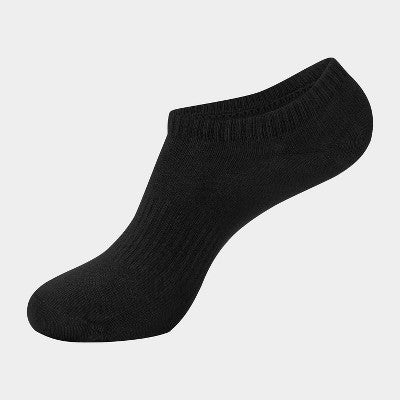 Hanes Premium Women's 6pk Cool Comfort Breathable No Show Socks - Black 5-9