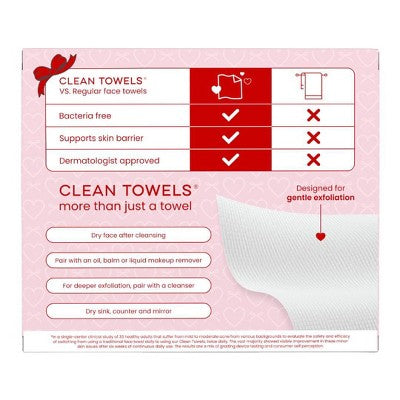 Clean Skin Club Galentines Towels - 10ct