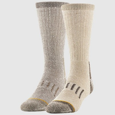 GOLDTOE Signature Collection Men's Cotton Hiker Socks - Cream 6-12.5