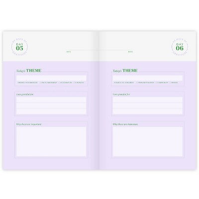 Green Inspired 8.5"x6" '90 Days of Gratitude' Guided Journal 128 Pages