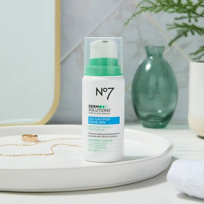 No7 Derm Solutions Daily Lightweight Moisturiser - Oily and Blemish Prone Skin - 3oz