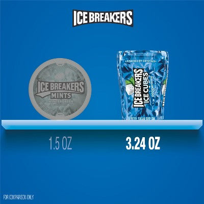 Ice Breakers Ice Cubes Peppermint Sugar Free Gum - 40ct