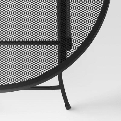 32" Metal Mesh Round Patio Bistro Table Black - Room Essentials (LOCAL PICKUP ONLY)