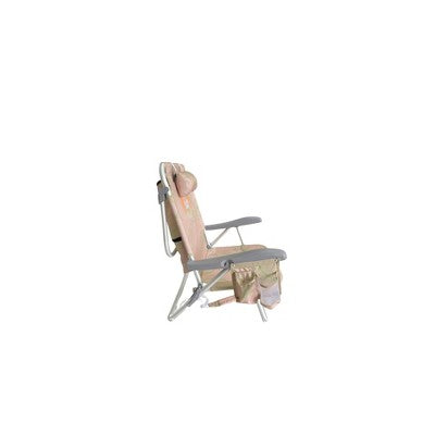 Ocean Zero Lay Flat Outdoor Portable Floral Beach Chair Tan (LOCAL PICKUP ONLY)