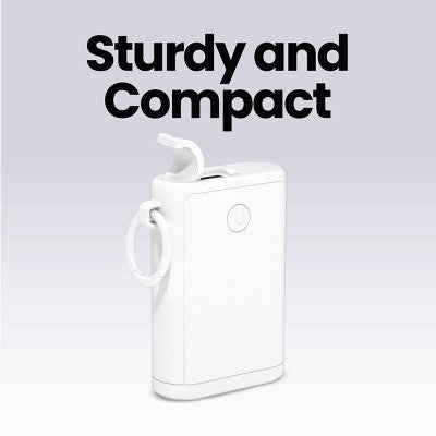GEMS Portable Outdoor 6000mAh Power Bank - White