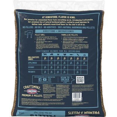 Kingsford Craftsmoke Grillmasters Choice Pellets 20lbs (LOCAL PICKUP ONLY)