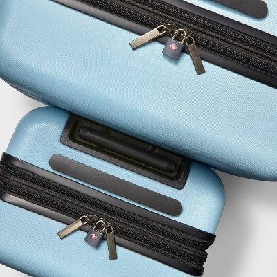 2pk Key Luggage Lock Gray - Open Story