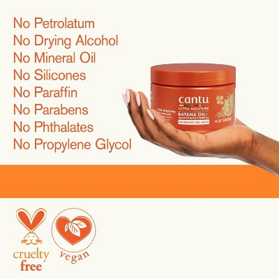 Cantu Ultra Moisture Nourishing Curling Cream with Batana Oil + Jamaican Black Castor Oil - 10 fl oz