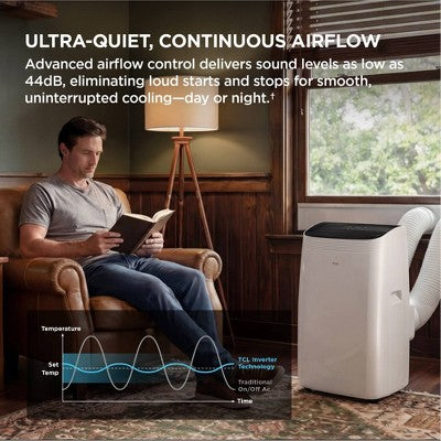 TCL 8k Dual Hose Inverter Portable AC 115V (LOCAL PICKUP ONLY)