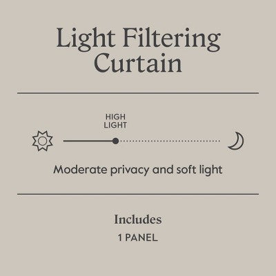 54"x84" Light Filtering Boho Diamond Clip Curtain Panel Blue - Threshold