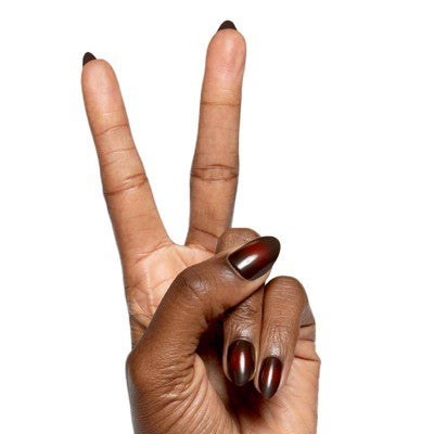 Olive & June Press-On Fake Nails - M Almond - Subtle Chocolate Aura - 42ct