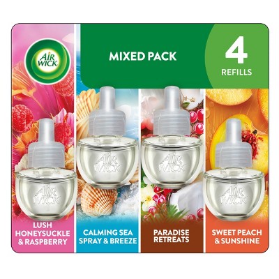 Air Wick Scented Oil Air Freshener Refills - Mixed Pack- 4pk LH&R CS&B PR SS&P