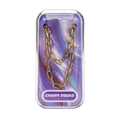 FAO Schwarz Charm Squad Gold Necklace