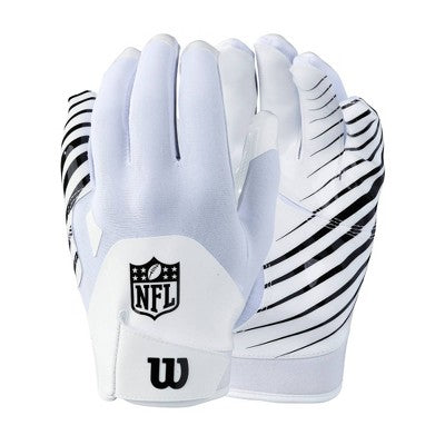 NFL Adult Stride Receiver Football Gloves - S/M White