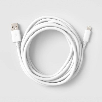 10ft USB C to Lightning 3pk Charging Cable - dealworthy - White