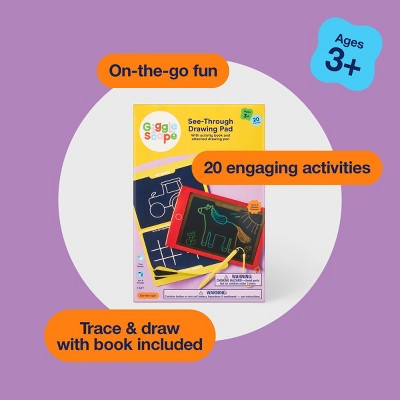 See Through Drawing Pad - Red - Gigglescape: ABS Material, Enhances Fine Motor Skills, Doodle Mats & Boards