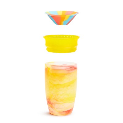 Munchkin 10oz Miracle 360 Tropical Swirl Sippy Cup Radical Rainbow