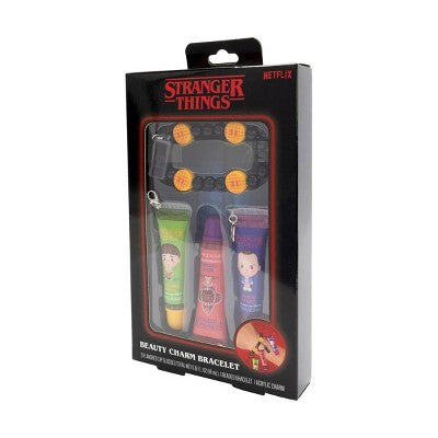 Stranger Things Lip Gloss with Charm Bracelet - 0.6oz