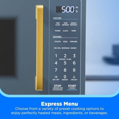 Midea 0.9 cu ft 900W Microwave Oven with Child Lock Door Midnight Blue (LOCAL PICKUP ONLY)