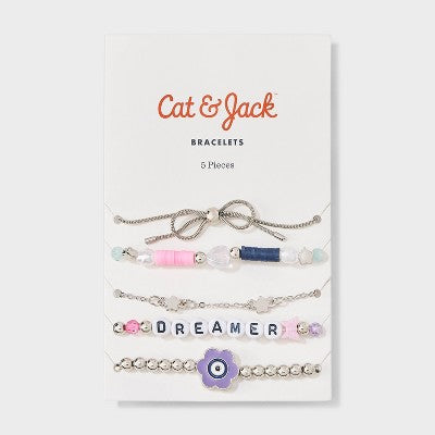 Girls' 5pk Flower Bracelet Set - Cat & Jack