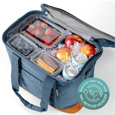 CleverMade Collapsible Tahoe 30 Cans Soft Sided Cooler - Ocean: Water-Resistant with Adjustable Straps