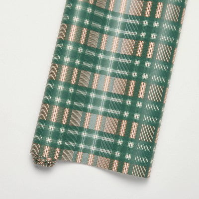 12' Plaid Gift Wrap Red/Green - Hearth & Hand with Magnolia (LOCAL PICKUP ONLY)