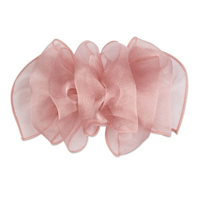 scunci be-u-tiful Chiffon Bow Barrette Clip - Pink