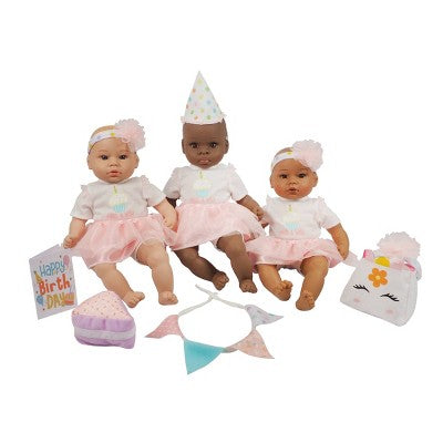 Madame Alexander Small Wonder 14" Party Time Set - Brown Eyes