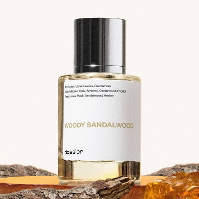 Dossier Women's Perfume - Woody Sandalwood - 50ml: Paraben-Free, Phthalate-Free, Vegan, Spray