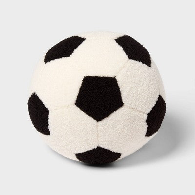 Soccer Ball Sport Boucle Kids' Decorative Throw Pillow - Pillowfort