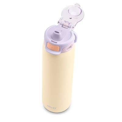 Ello Pop and Fill 22oz Stainless Steel Water Bottle Peach