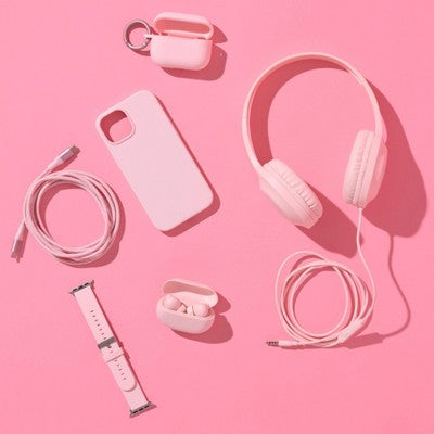 Wired On-Ear Headphones Cosmetic Pink - heyday