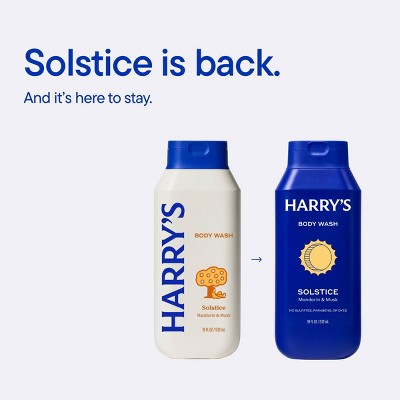 Harry's Body Wash - Solstice - 18oz: Gel, Whole Body, Bottle, Normal Skin