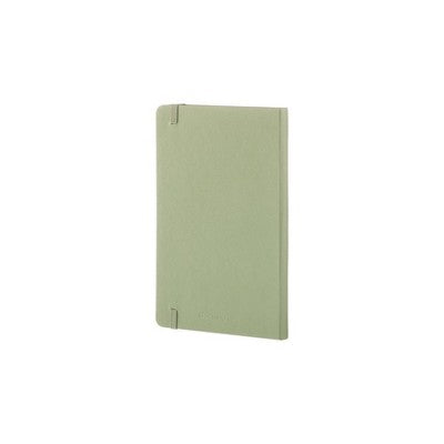 Moleskine 240pg Ruled Notebook Large Hardcover Light Green: 5x8.25", Journal, Acid-Free, Elastic Closure, Pocket