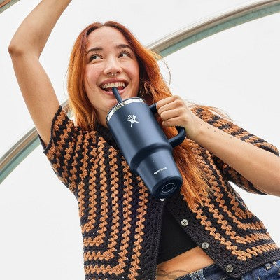 Hydro Flask 32oz All Around Travel Straw Tumbler - Indigo
