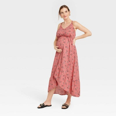 Hi-Lo Maternity Dress - Isabel Maternity Pink M