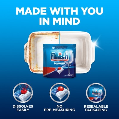 Finish Fresh Power Dishwasher Detergent Tablets - 62ct