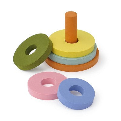 Foam Stacking Game Circle Base - Bullseye's Playground