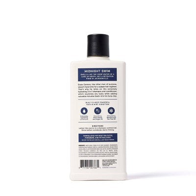 Duke Cannon Supply Co. 2-in-1 Shampoo and Conditioner - Midnight Swim - 14oz