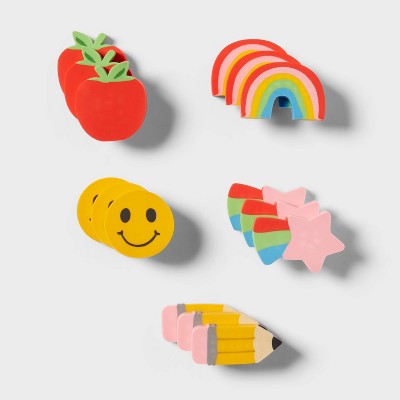 15ct Shaped Eraser Classroom Favor, Teacher Supplies - Spritz