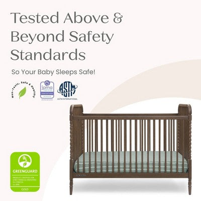 Delta Children Serena 4-in-1 Convertible Crib - Teak Brown (LOCAL PICKUP ONLY)