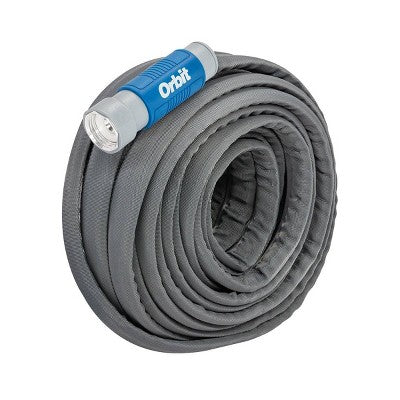 Orbit 100' Heavy Duty Fabric Hose White/Gray/Blue