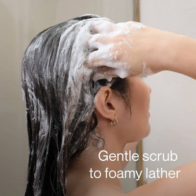 NATURELAB. TOKYO Mainichi Scalp Scrub + Clarifying Shampoo - Buildup Removal + Oil Control, Scalp Detox, Sugar-to-Foam, 8.1 oz
