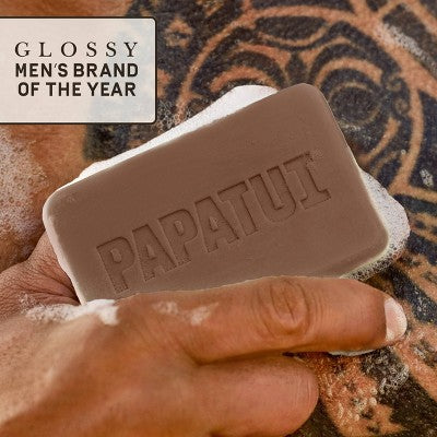 Papatui Men's Sulfate-Free Exfoliating and Hydrating Avocado Oil and Ceramides Bar Soap - 1.4oz: Normal Skin, Basic Cleansing, Coconut Scent