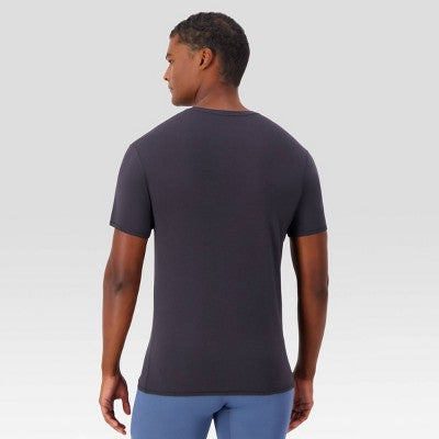 Hanes Originals Premium Men's SuperSoft Short Sleeve Crewneck Undershirt 2pk - White/Black L