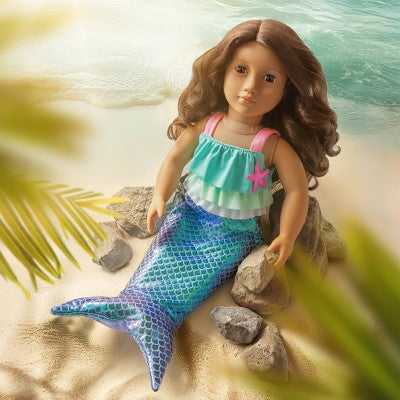 Our Generation Mermaid Dreams Swimsuit Outfit and Beach Accessories for 18" Dolls