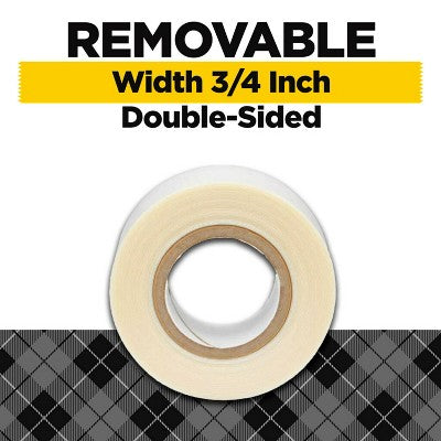 Scotch Create Removable Double-Sided Fabric Tape: Hemming & Fashion Tape, 0.75" x 180", Clear