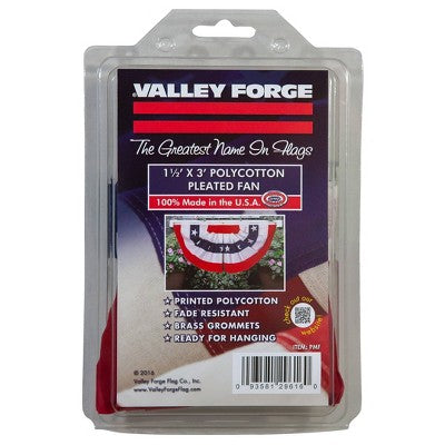 Valley Forge Flag 36"x18" Fan Bunting