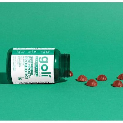 Goli Nutrition Pre Post Probiotics Sugar Free Vegan Dietary Supplement Gummies - 60ct