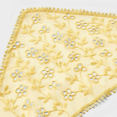 Sheer Eyelet Headwrap - A New Day Yellow